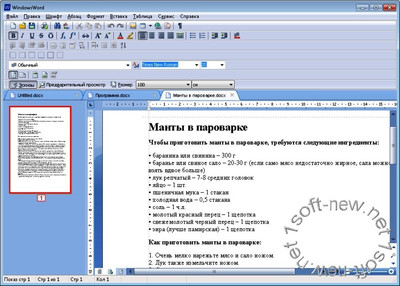 WindowsWord 1.1.0.1132 Portable Rus